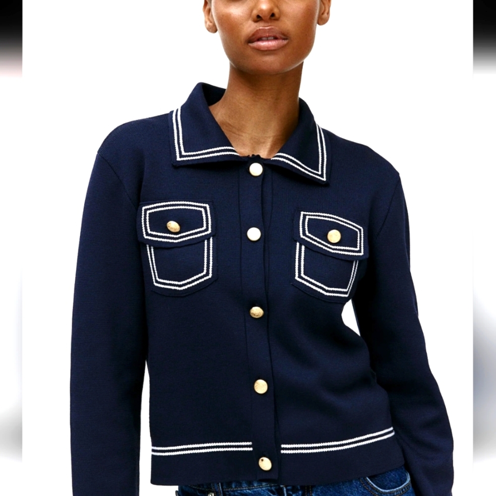HM Navy Blue Jacket with Gold Accents Size L